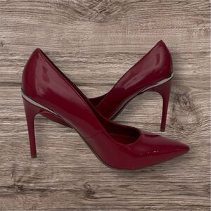 Marc Fisher Pink Patent Stiletto Heels 7M Pointed Toe